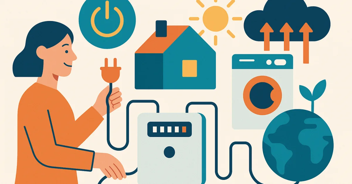 Illustrazione editoriale per l'articolo: Decarbonizzazione: cos’è?