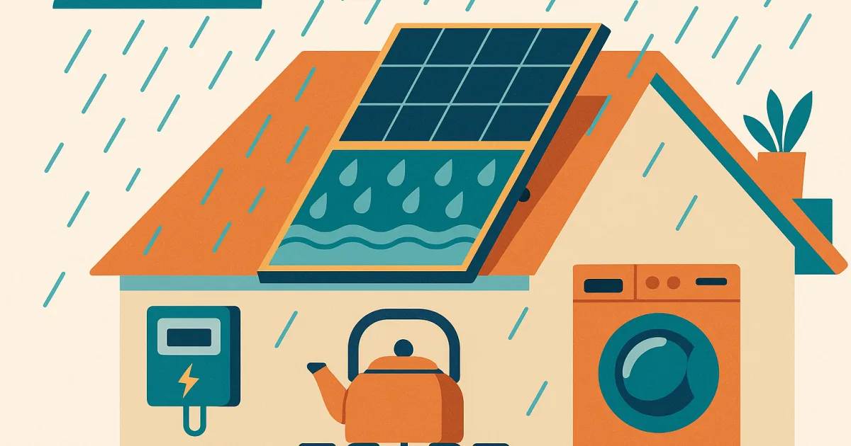 Illustrazione editoriale per l'articolo: Impianto fotovoltaico: i nuovi pannelli ibridi