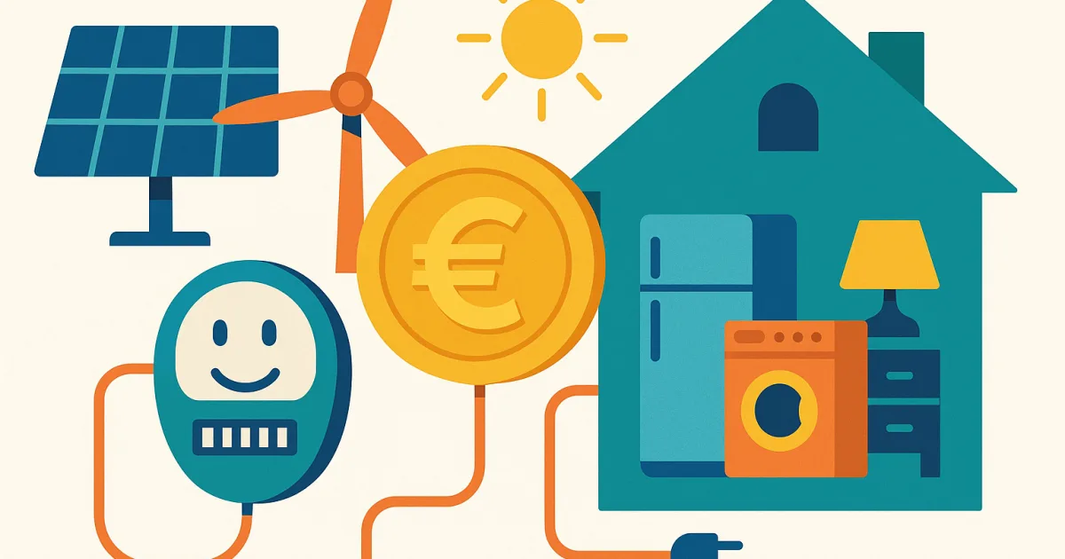 Illustrazione editoriale per l'articolo: Energie rinnovabili e tanto altro