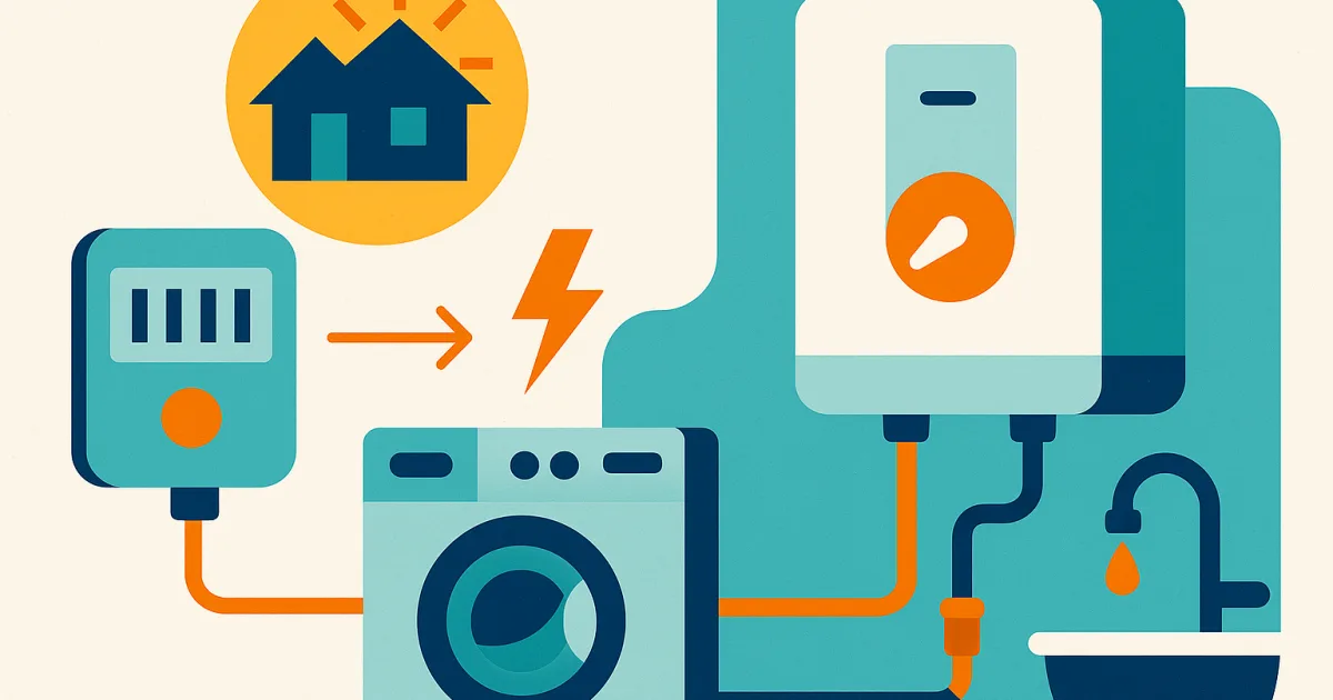 Illustrazione editoriale per l'articolo: Le caldaie elettriche