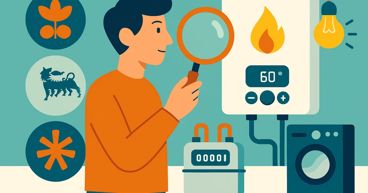 Illustrazione editoriale per l'articolo: Caldaie Enel, Eni ed Edison: Prezzi e Assistenza