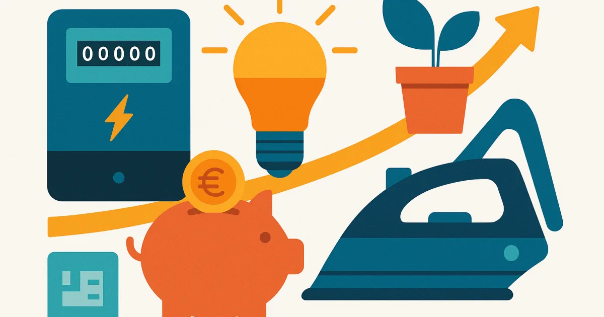 Illustrazione editoriale per l'articolo: L’illuminazione a LED come soluzione per il risparmio energetico