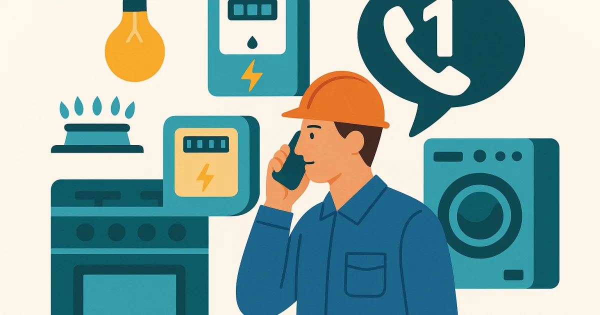 Illustrazione editoriale per l'articolo: Inrete Distribuzione Energia: Numero Pronto Intervento