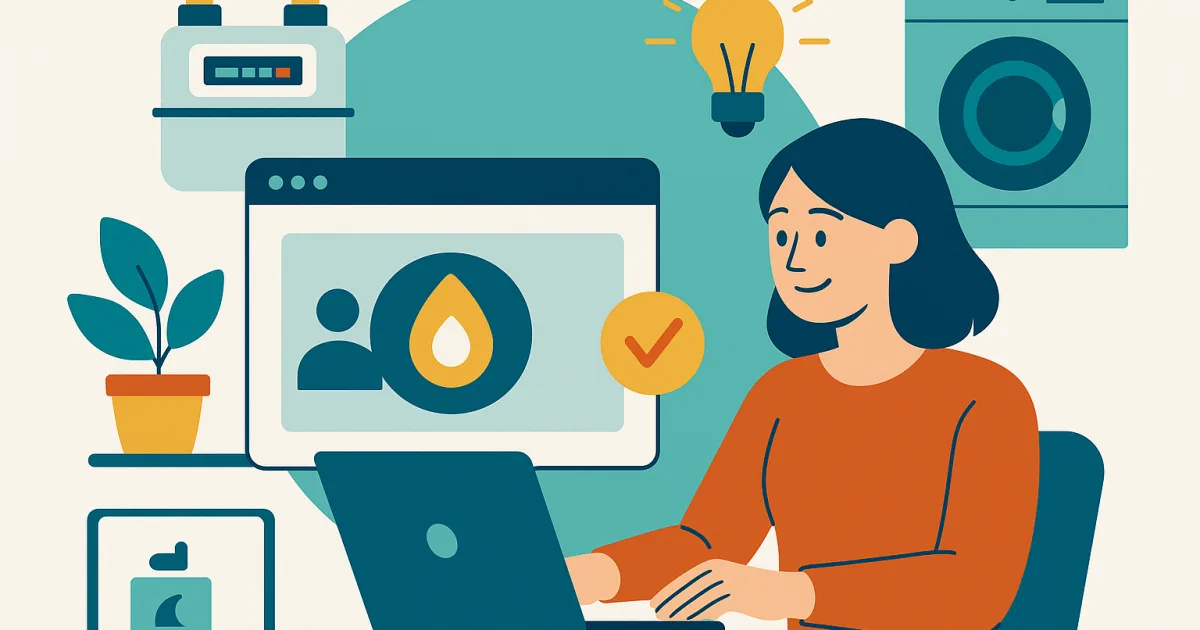 Illustrazione editoriale per l'articolo: My Italgas: come funziona il Portale Clienti Italgas?