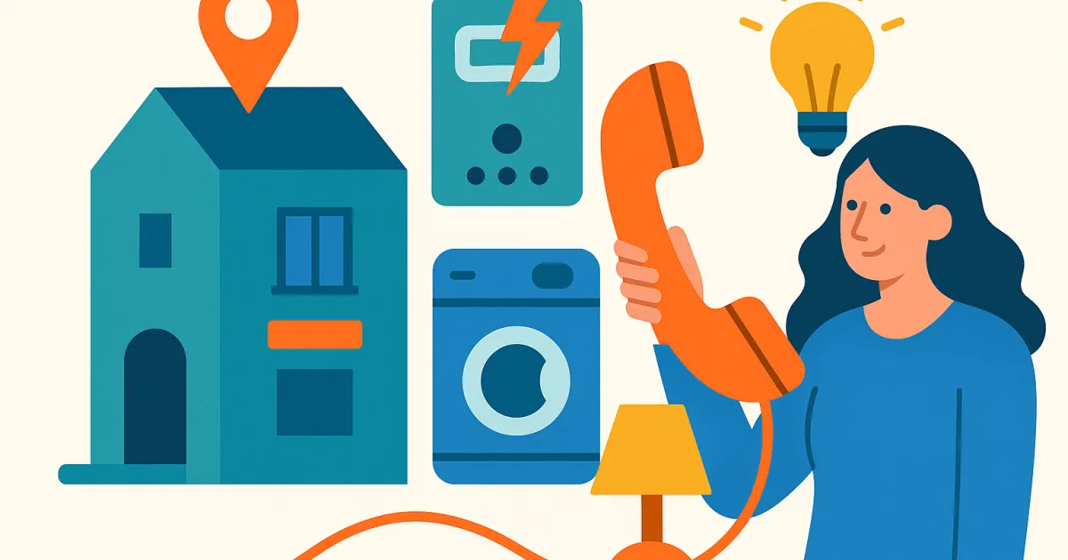 Illustrazione editoriale per l'articolo: Punto Enel Bari, Telefono e Indirizzo