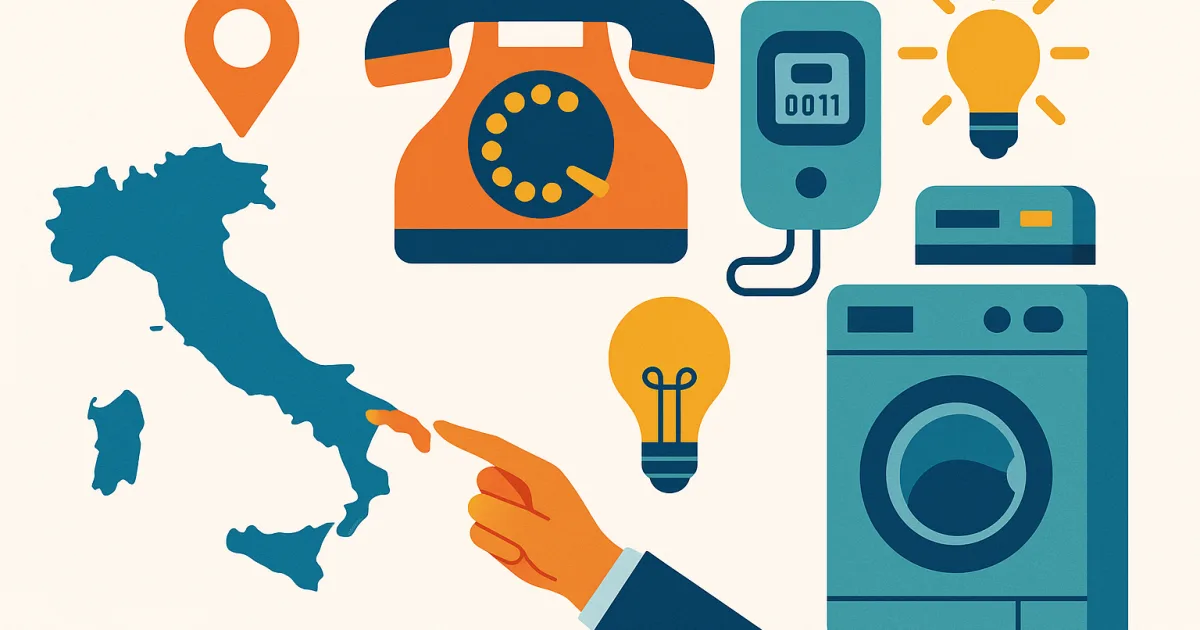 Illustrazione editoriale per l'articolo: Enel Brindisi, Orari e Telefono