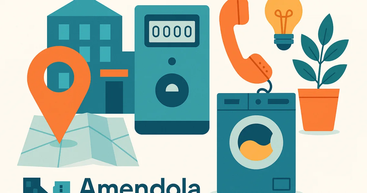 Illustrazione editoriale per l'articolo: Punto Enel Lecco, via Amendola