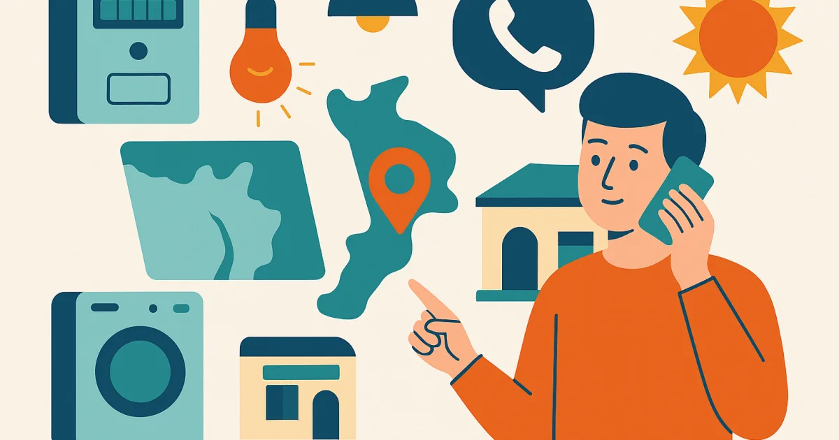 Illustrazione editoriale per l'articolo: Enel Reggio Calabria